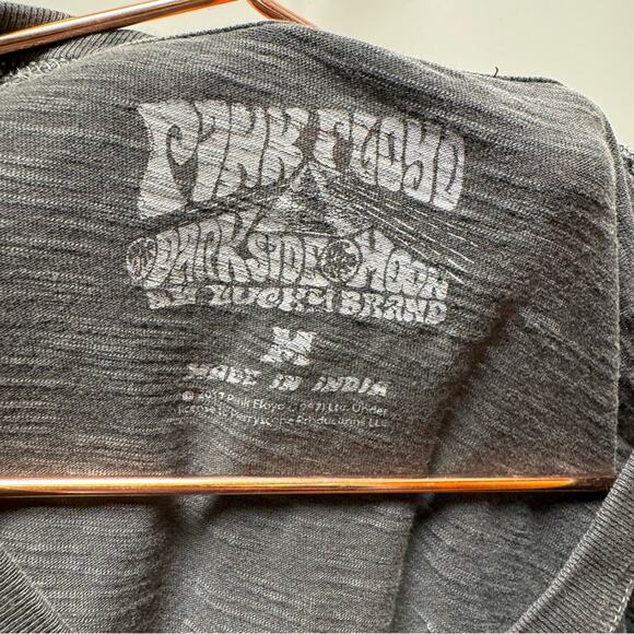 Lucky Brand Womens Pink Floyd T Shirt Grunge Rock Distressed Moto Metal Concert - Picture 2 of 5